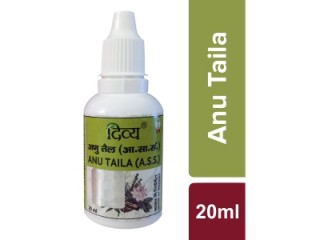 Divya Pharmacy, ANU TAILA, 20ml, All Sensory Organs, Nasya, Nasal Drops